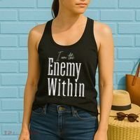 Democrat Kamala Harris Enemy Within Antitrump Left Wing Women's Tank Top thumb 2