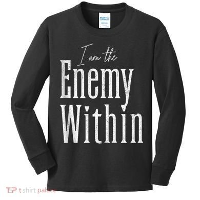 Democrat Kamala Harris Enemy Within Antitrump Left Wing Kids Long Sleeve Shirt
