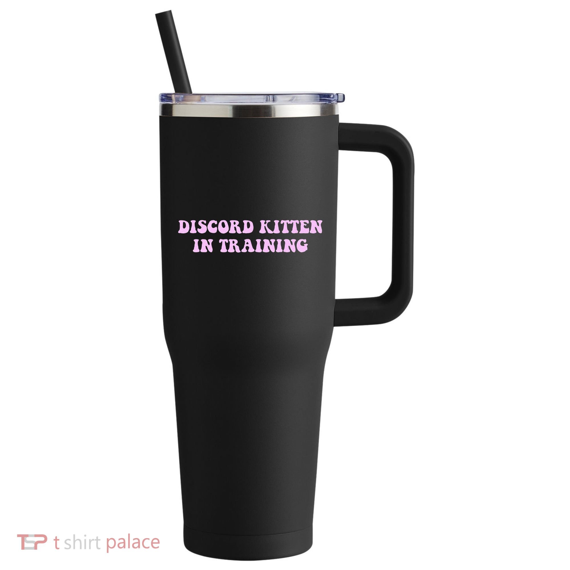 Discord Kitten In Training Apparel 40oz Vacuum Insulated Stainless Steel Travel Tumbler