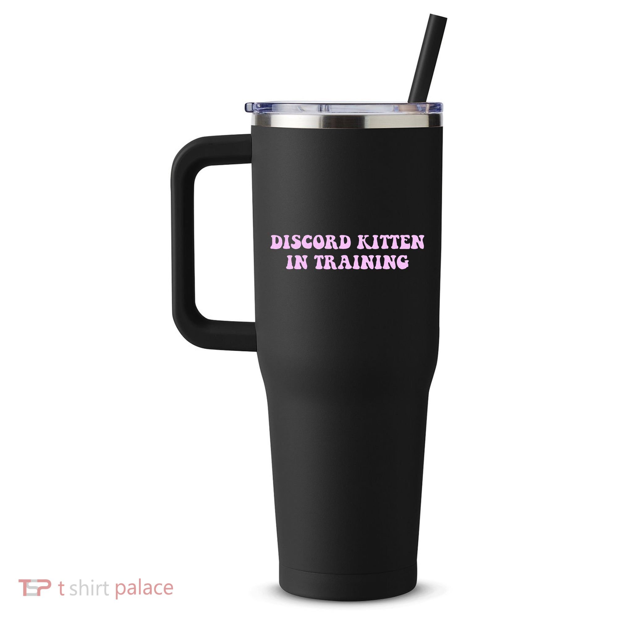 Discord Kitten In Training Apparel 40oz Vacuum Insulated Stainless Steel Travel Tumbler
