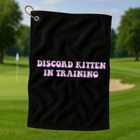 Discord Kitten In Training Apparel Golf Towel thumb 1