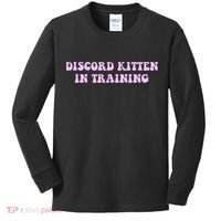 Discord Kitten In Training Apparel Kids Long Sleeve Shirt thumb 0
