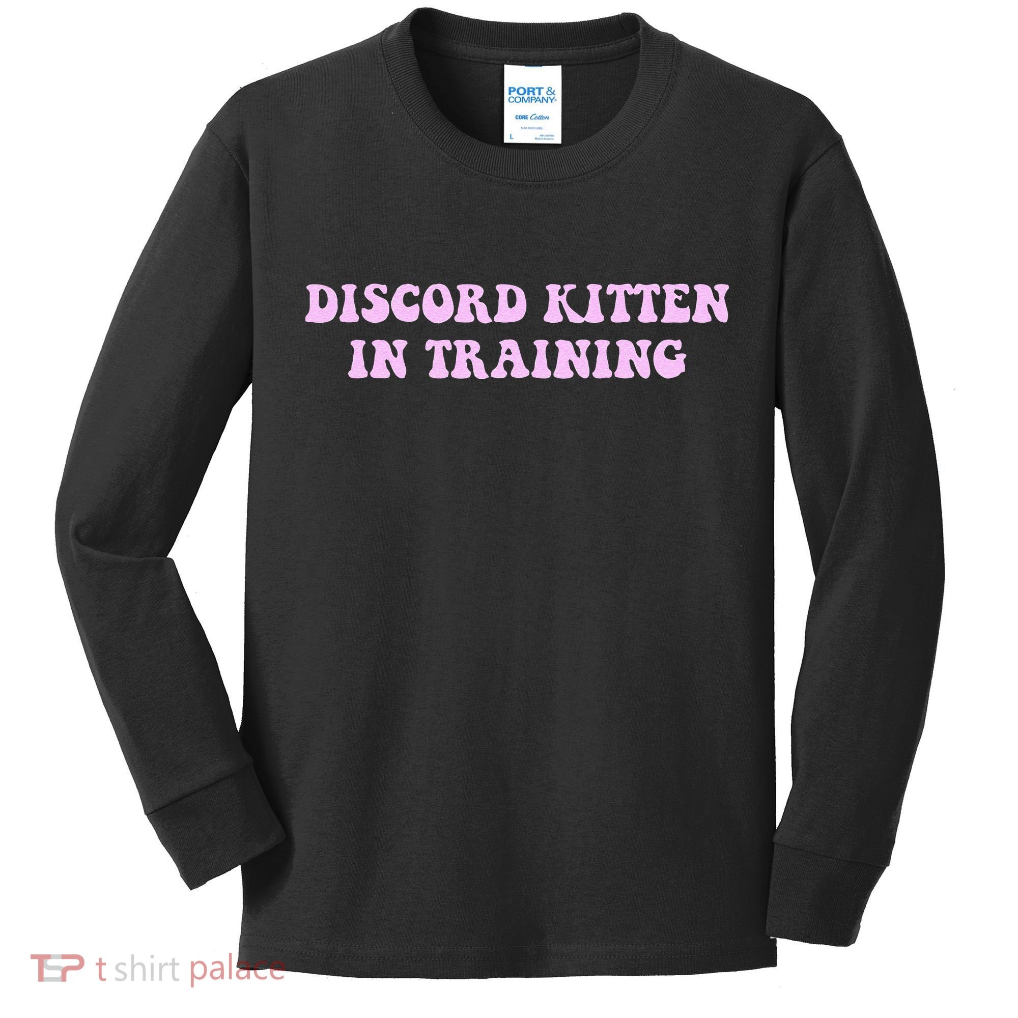 Discord Kitten In Training Apparel Kids Long Sleeve Shirt