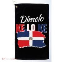 Dimelo Ke Lo Ke Dominican Republic Flag Golf Towel thumb 0