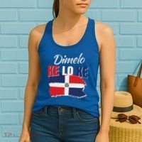 Dimelo Ke Lo Ke Dominican Republic Flag Women's Tank Top thumb 2