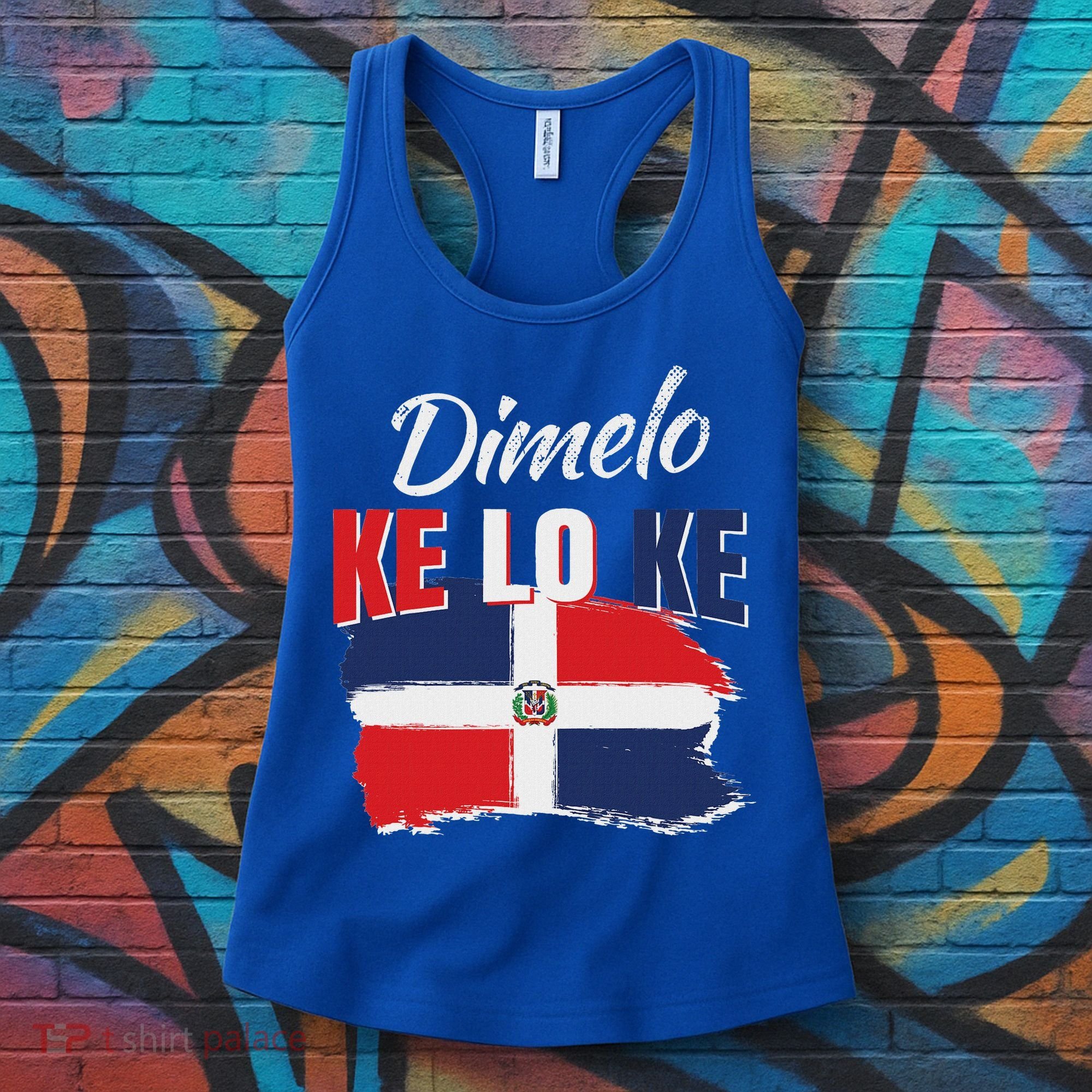 Dimelo Ke Lo Ke Dominican Republic Flag Women's Tank Top