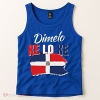 Dimelo Ke Lo Ke Dominican Republic Flag Tank Top thumb 2