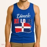 Dimelo Ke Lo Ke Dominican Republic Flag Tank Top thumb 3