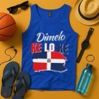 Dimelo Ke Lo Ke Dominican Republic Flag Tank Top thumb 4