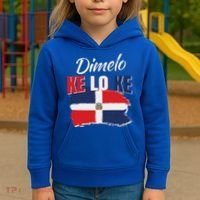 Dimelo Ke Lo Ke Dominican Republic Flag Kids Hoodie thumb 3