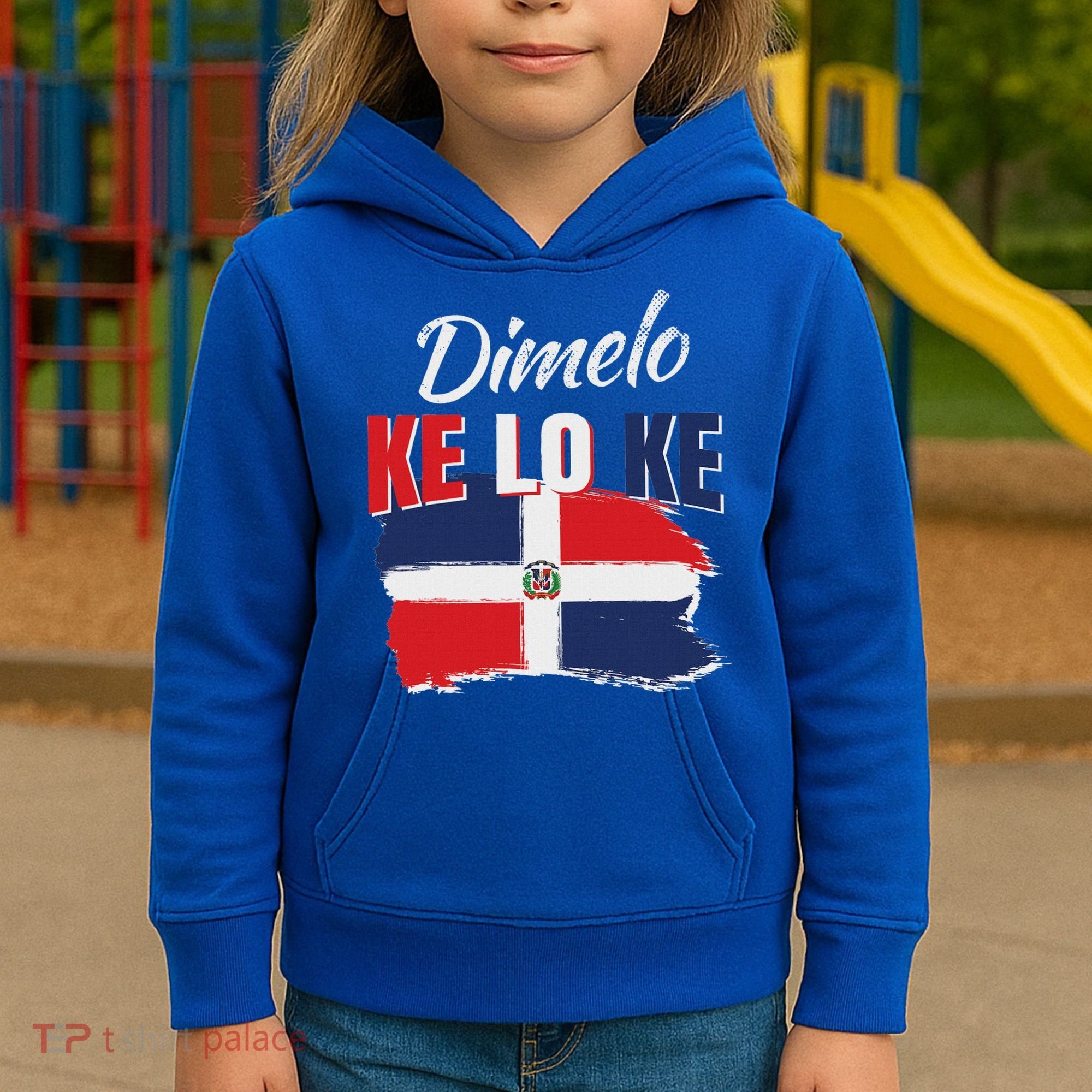 Dimelo Ke Lo Ke Dominican Republic Flag Kids Hoodie