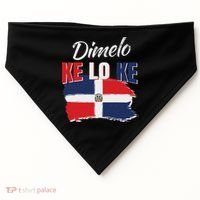 Dimelo Ke Lo Ke Dominican Republic Flag Dominicans Gift USA-Made Doggie Bandana thumb 0