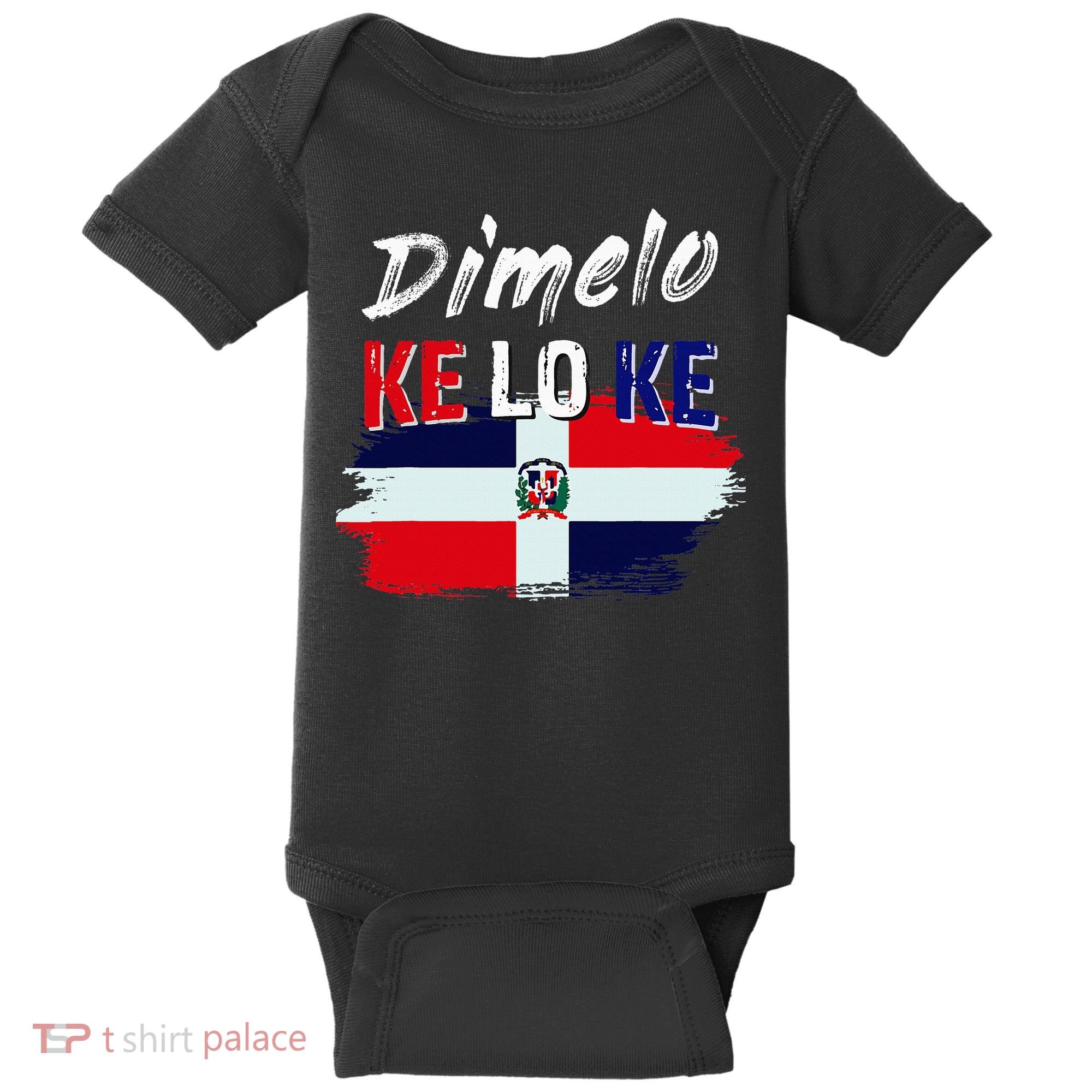 Dimelo Ke Lo Ke Dominican Republic Flag Baby Bodysuit
