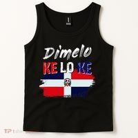 Dimelo Ke Lo Ke Dominican Republic Flag Tank Top thumb 2