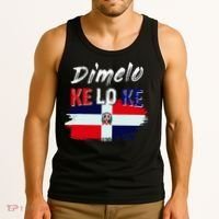 Dimelo Ke Lo Ke Dominican Republic Flag Tank Top thumb 3
