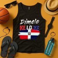 Dimelo Ke Lo Ke Dominican Republic Flag Tank Top thumb 4