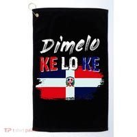 Dimelo Ke Lo Ke Dominican Republic Flag Golf Towel thumb 0