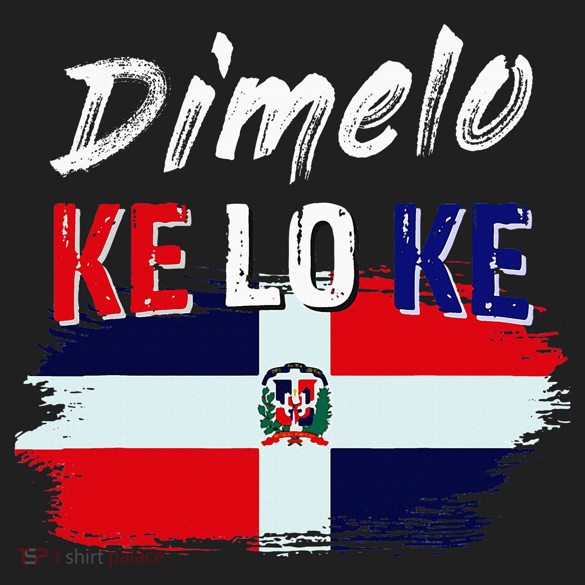 Dimelo Ke Lo Ke Dominican Republic Flag Golf Towel