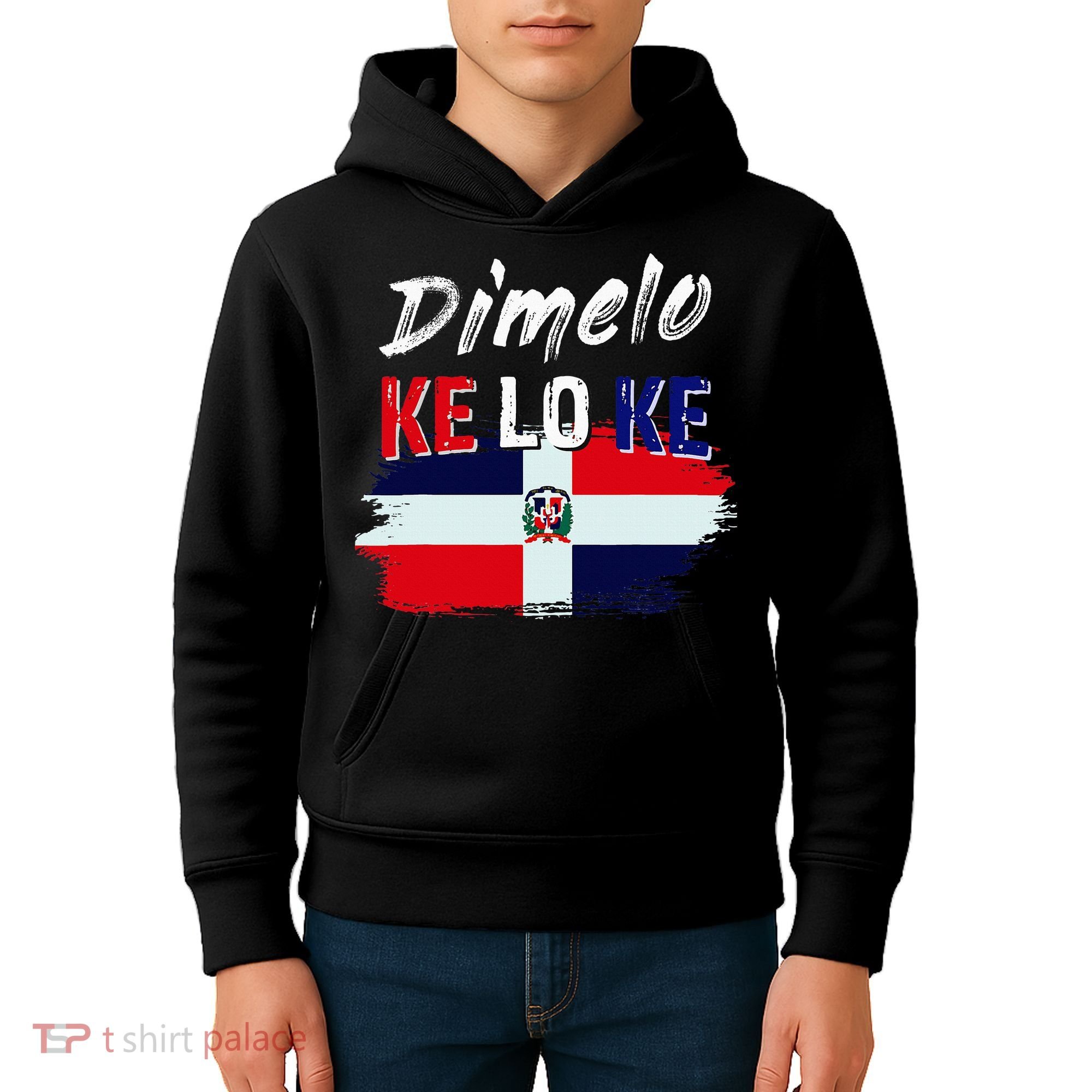 Dimelo Ke Lo Ke Dominican Republic Flag Kids Hoodie
