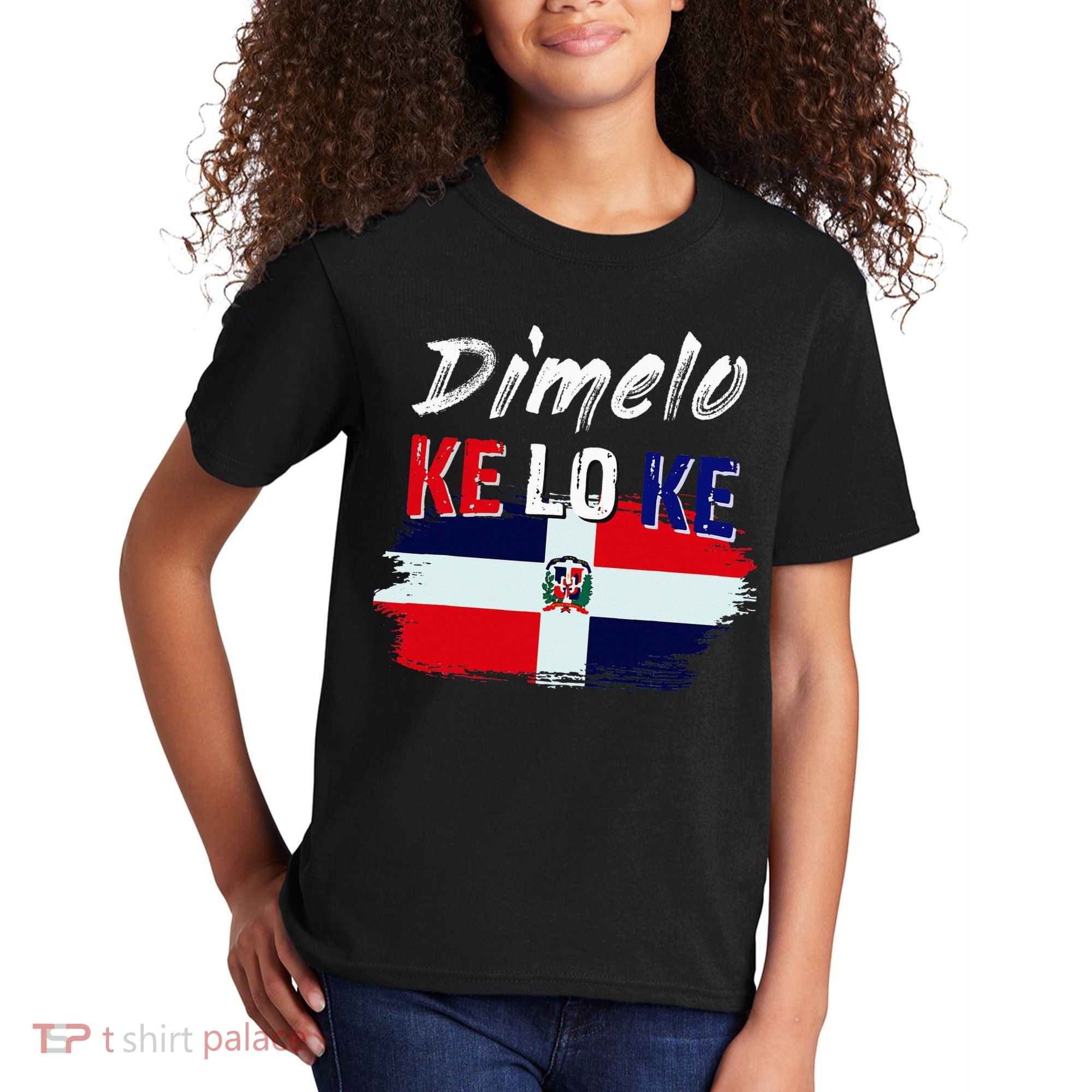 Dimelo Ke Lo Ke Dominican Republic Flag Kids T-Shirt