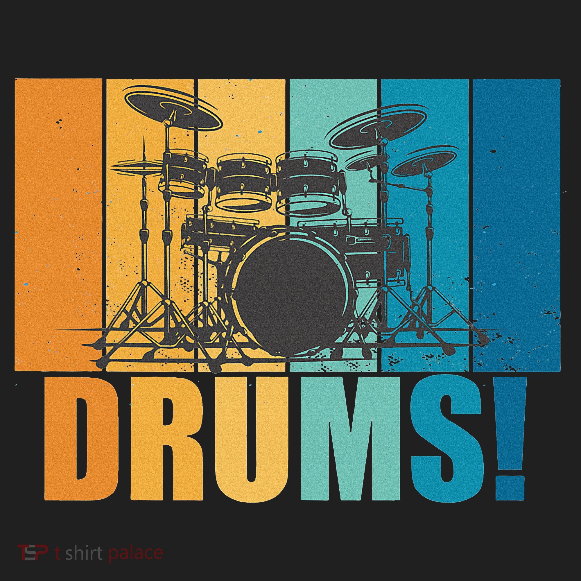 Drum Kit Musician Rock Music Drum Player Comfort Colors Boxy T-Shirt