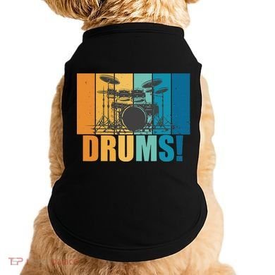 Drum Kit Musician Rock Music Drum Player Doggie Tank