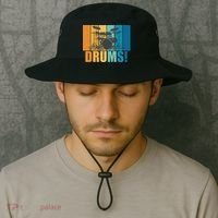 Drum Kit Musician Rock Music Drum Player Bucket Hat thumb 2