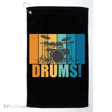 Drum Kit Musician Rock Music Drum Player Golf Towel