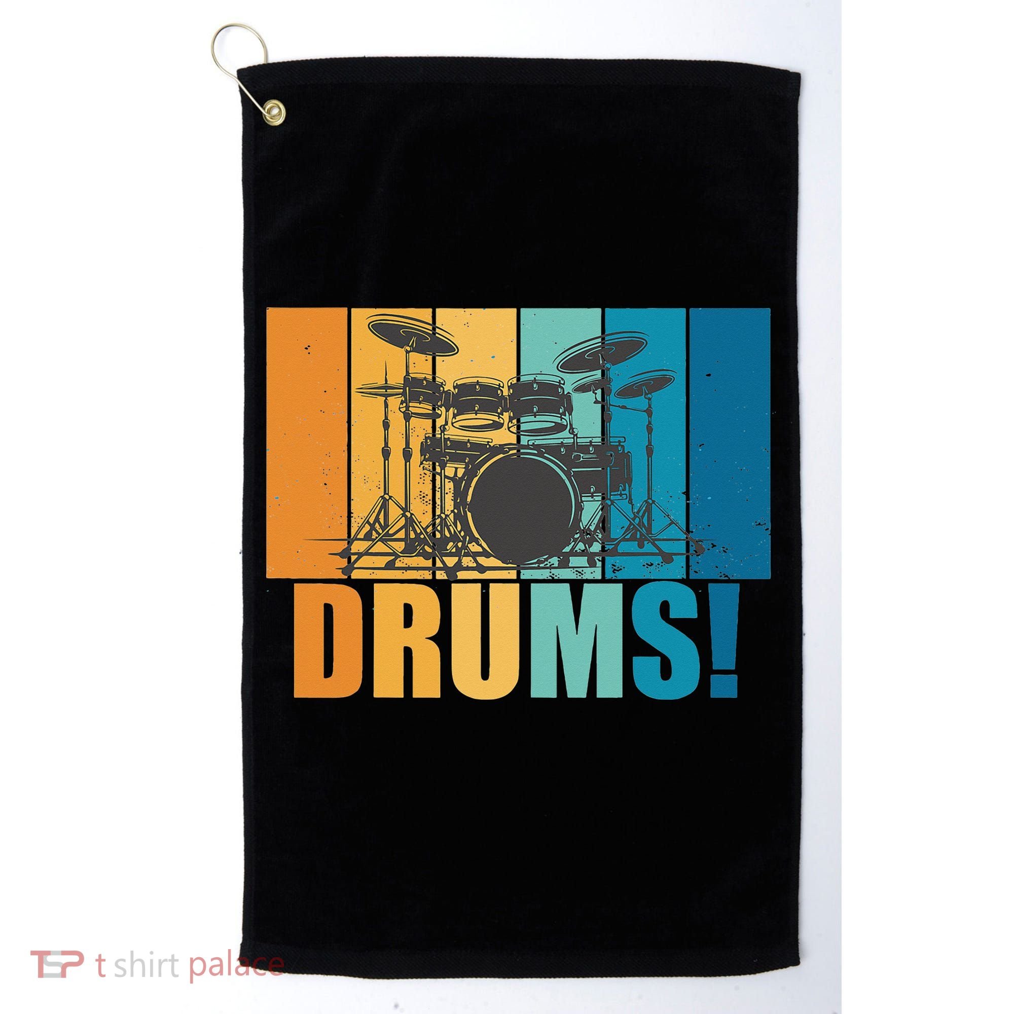 Drum Kit Musician Rock Music Drum Player Golf Towel