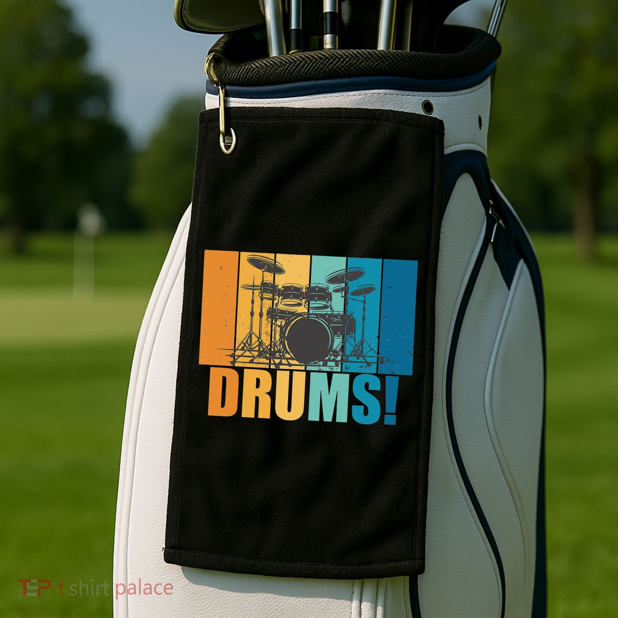 Drum Kit Musician Rock Music Drum Player Golf Towel