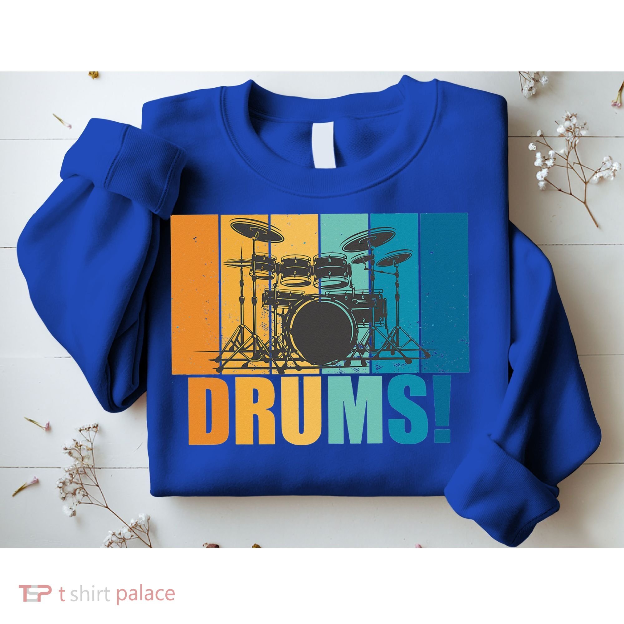 Drum Kit Musician Rock Music Drum Player Sweatshirt
