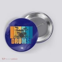Drum Kit Musician Rock Music Drum Player Button thumb 0