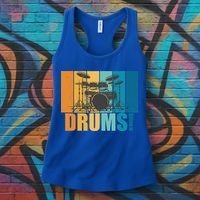 Drum Kit Musician Rock Music Drum Player Women's Tank Top thumb 3
