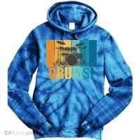 Drum Kit Musician Rock Music Drum Player Tie Dye Hoodie thumb 0
