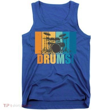 Drum Kit Musician Rock Music Drum Player Tank Top