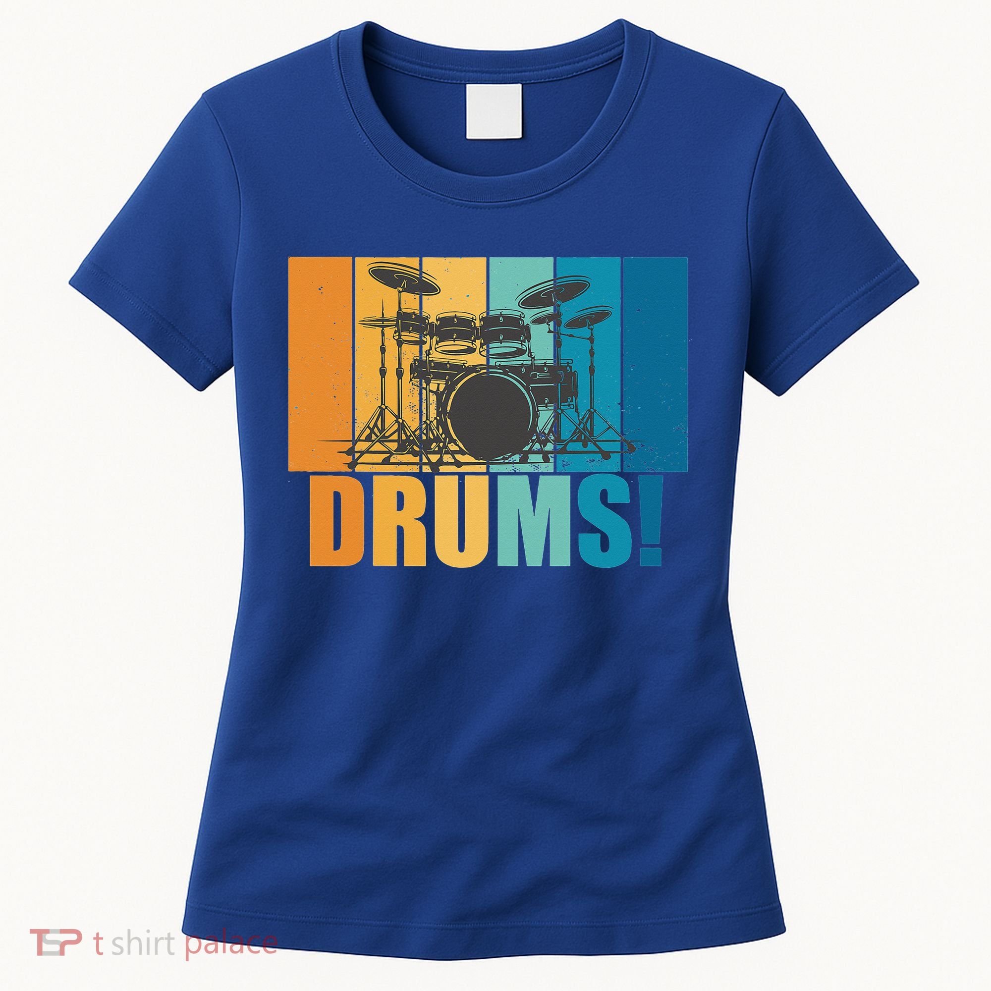 Drum Kit Musician Rock Music Drum Player Women's T-Shirt
