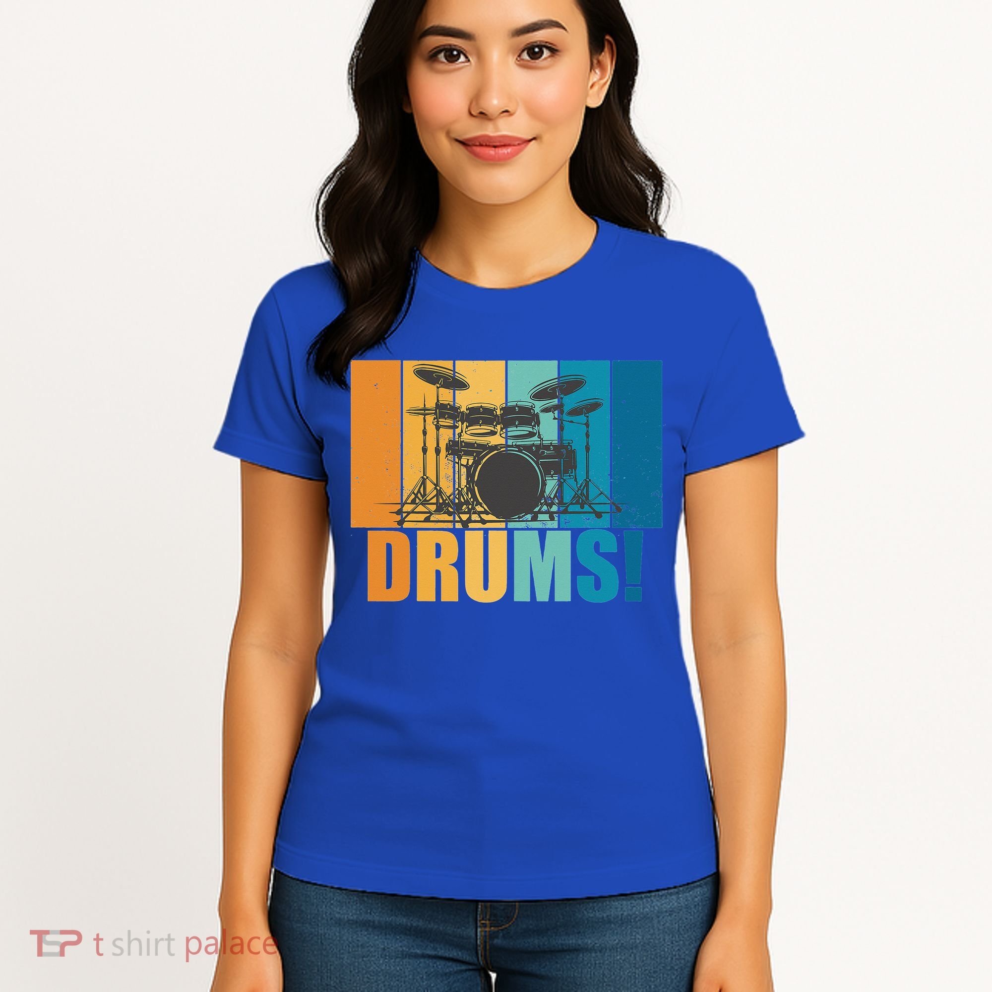 Drum Kit Musician Rock Music Drum Player Women's T-Shirt