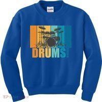 Drum Kit Musician Rock Music Drum Player Kids Sweatshirt thumb 0