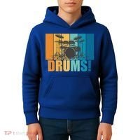Drum Kit Musician Rock Music Drum Player Kids Hoodie thumb 4