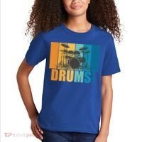 Drum Kit Musician Rock Music Drum Player Kids T-Shirt thumb 2