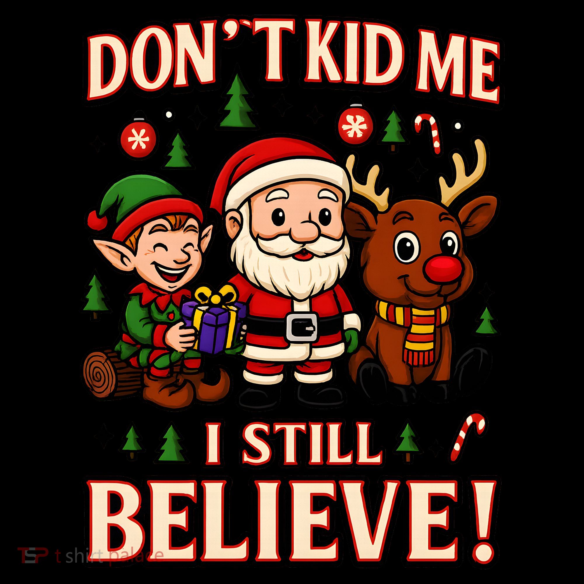 Don’t Kid Me I Still Believe Cute Christmas Cartoon Coffee Mug