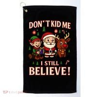 Don’t Kid Me I Still Believe Cute Christmas Cartoon Golf Towel thumb 0