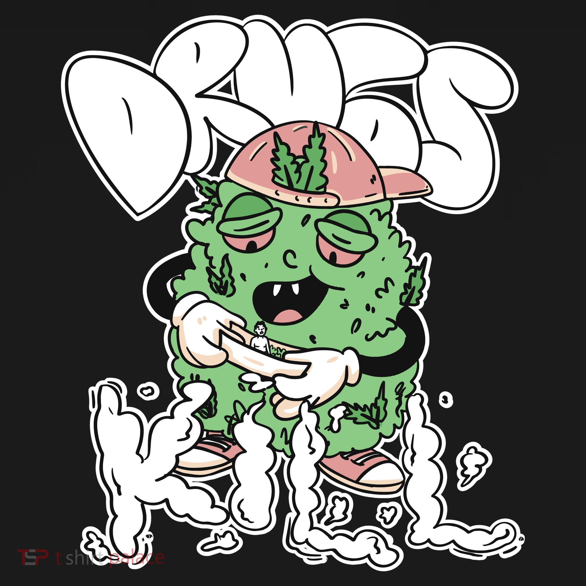 Drugs Kill Marijuana Bud Cartoon Doggie Tank