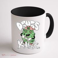 Drugs Kill Marijuana Bud Cartoon Coffee Mug thumb 1