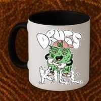 Drugs Kill Marijuana Bud Cartoon Coffee Mug thumb 2