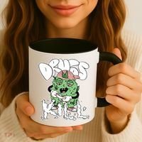 Drugs Kill Marijuana Bud Cartoon Coffee Mug thumb 3