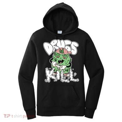 Drugs Kill Marijuana Bud Cartoon Women's Hoodie