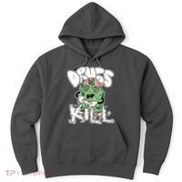 Drugs Kill Marijuana Bud Cartoon Hoodie thumb 0