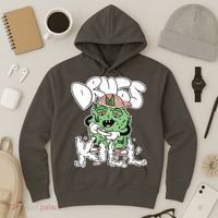 Drugs Kill Marijuana Bud Cartoon Hoodie thumb 3