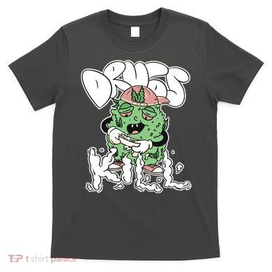 Drugs Kill Marijuana Bud Cartoon T-Shirt